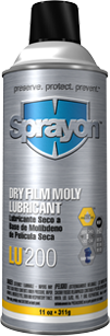 Sprayon LU 200 DRY FILM MOLY LUBRICANT干膜二硫化钼润滑剂