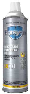 Sprayon LU 701 FOOD GRADE MACHINERY OIL W/BIG BUTTON SPRAY食品级机械油